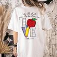Let All That You Do Be Done In Love Christian Teacher Women's Comfort Colors T-Shirt Back Print Ivory