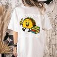 Let's Taco Bout Learning Back To School Teacher Kids Women's Comfort Colors T-Shirt Back Print Ivory