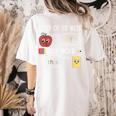 Letter Of The Week Ff Sight Word Teacher Squad Women's Comfort Colors T-Shirt Back Print Ivory