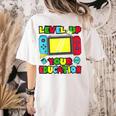 Level Up Your Education Gaming Inspired Teacher Gamers Women's Comfort Colors T-Shirt Back Print Ivory