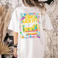 Can I Lick It Periodic Table Science Teacher Men Women Women's Comfort Colors T-Shirt Back Print Ivory