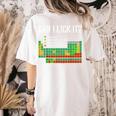 Can I Lick It Periodic Table Science Teacher Student Women's Comfort Colors T-Shirt Back Print Ivory Can I Lick It Periodic Table Science Teacher Student Women's Comfort Colors T-Shirt Back Print Ivory
