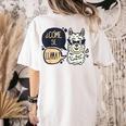 Llama Shirt English Teacher School Student ESL Joke Women's Comfort Colors T-Shirt Back Print Ivory