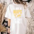 I Look At Maps And i Know Things Teacher Geographer Women's Comfort Colors T-Shirt Back Print Ivory