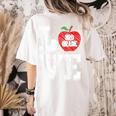 LOVE Apple 3rd Grade Teacher Student School Women's Comfort Colors T-Shirt Back Print Ivory LOVE Apple 3rd Grade Teacher Student School Women's Comfort Colors T-Shirt Back Print Ivory