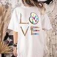Love Art For Artist Art Teacher Women's Comfort Colors T-Shirt Back Print Ivory Love Art For Artist Art Teacher Women's Comfort Colors T-Shirt Back Print Ivory