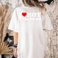 I Love Hot Teachers Women's Comfort Colors T-Shirt Back Print Ivory I Love Hot Teachers Women's Comfort Colors T-Shirt Back Print Ivory