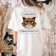 I Love Math It Makes People Cry Math Teacher Women's Comfort Colors T-Shirt Back Print Ivory I Love Math It Makes People Cry Math Teacher Women's Comfort Colors T-Shirt Back Print Ivory
