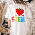 I Love STEM Student Teacher 1st Day Of School Back To School Women's Comfort Colors T-Shirt Back Print Ivory