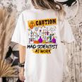 Mad Scientist Halloween Costume Science Teacher Women's Comfort Colors T-Shirt Back Print Ivory Mad Scientist Halloween Costume Science Teacher Women's Comfort Colors T-Shirt Back Print Ivory