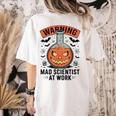 Mad Scientist Pumpkin Science Teacher Halloween Costume Kids Women's Comfort Colors T-Shirt Back Print Ivory Mad Scientist Pumpkin Science Teacher Halloween Costume Kids Women's Comfort Colors T-Shirt Back Print Ivory