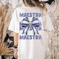 Maestra El Salvador Coquette Bow Hispanic Spanish Teacher Women's Comfort Colors T-Shirt Back Print Ivory Maestra El Salvador Coquette Bow Hispanic Spanish Teacher Women's Comfort Colors T-Shirt Back Print Ivory