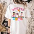 Maestra Pantasmas Conchas Teacher Mexican Halloween Women's Comfort Colors T-Shirt Back Print Ivory Maestra Pantasmas Conchas Teacher Mexican Halloween Women's Comfort Colors T-Shirt Back Print Ivory