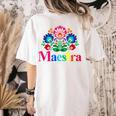 Maestra Proud Spanish Teacher Bilingual Teacher Latina Women's Comfort Colors T-Shirt Back Print Ivory Maestra Proud Spanish Teacher Bilingual Teacher Latina Women's Comfort Colors T-Shirt Back Print Ivory