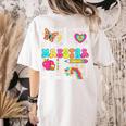Maestra Spanish Teacher Back To School Maestra De Espanol Women's Comfort Colors T-Shirt Back Print Ivory