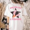 Man I Feel Like A Teacher Retro Western Country Cowgirl Women's Comfort Colors T-Shirt Back Print Ivory Man I Feel Like A Teacher Retro Western Country Cowgirl Women's Comfort Colors T-Shirt Back Print Ivory