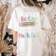 Matching Teachers Last Day Of School Teacher Besties Women's Comfort Colors T-Shirt Back Print Ivory Matching Teachers Last Day Of School Teacher Besties Women's Comfort Colors T-Shirt Back Print Ivory