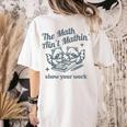 The Math Ain't Mathing Math Teacher Sarcastic Raccoon Women's Comfort Colors T-Shirt Back Print Ivory The Math Ain't Mathing Math Teacher Sarcastic Raccoon Women's Comfort Colors T-Shirt Back Print Ivory