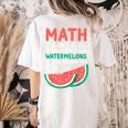 Math Only Place Where People Buy 66 Watermelons Teacher Joke Women's Comfort Colors T-Shirt Back Print Ivory Math Only Place Where People Buy 66 Watermelons Teacher Joke Women's Comfort Colors T-Shirt Back Print Ivory