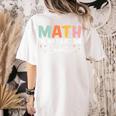 Math The Only Subject That Counts Cute Teacher Educator Women's Comfort Colors T-Shirt Back Print Ivory Math The Only Subject That Counts Cute Teacher Educator Women's Comfort Colors T-Shirt Back Print Ivory