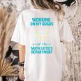 Mathletics Working On My Quads Algebra Math Teacher Women's Comfort Colors T-Shirt Back Print Ivory Mathletics Working On My Quads Algebra Math Teacher Women's Comfort Colors T-Shirt Back Print Ivory