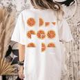 Maths Day Costume Idea Kids Teachers Pizza Slice Fraction Women's Comfort Colors T-Shirt Back Print Ivory