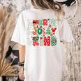 Be Merry Be Jolly Be Kind Merry Christmas Teacher Xmas PJs Women's Comfort Colors T-Shirt Back Print Ivory Be Merry Be Jolly Be Kind Merry Christmas Teacher Xmas PJs Women's Comfort Colors T-Shirt Back Print Ivory