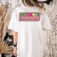 Mistakes Help Us Grow And Learn Teacher Women's Comfort Colors T-Shirt Back Print Ivory