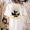 Montessori Teachers Love Brains Halloween Novelty Men Women Women's Comfort Colors T-Shirt Back Print Ivory