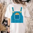 Mouse Halloween Costume Book Cookie Teacher Student Women's Comfort Colors T-Shirt Back Print Ivory