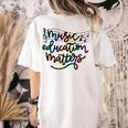 Music Education Matters Music Teacher Appreciation Women Women's Comfort Colors T-Shirt Back Print Ivory Music Education Matters Music Teacher Appreciation Women Women's Comfort Colors T-Shirt Back Print Ivory