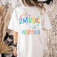 Music Is For Everyone Love For Music Teachers Women's Comfort Colors T-Shirt Back Print Ivory