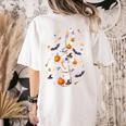 Music Note Symbol Halloween For Music Teacher Musicians Women's Comfort Colors T-Shirt Back Print Ivory