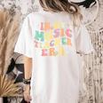 In My Music Teacher Era Retro Back To School Musician Band Men Women Women's Comfort Colors T-Shirt Back Print Ivory In My Music Teacher Era Retro Back To School Musician Band Men Women Women's Comfort Colors T-Shirt Back Print Ivory