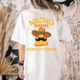 Nacho Average Substitute Teacher Mexican Cinco De Mayo Men Women Women's Comfort Colors T-Shirt Back Print Ivory