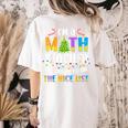On The Nice List Christmas Math Teacher Women Men Women's Comfort Colors T-Shirt Back Print Ivory On The Nice List Christmas Math Teacher Women Men Women's Comfort Colors T-Shirt Back Print Ivory