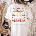 Be Nice To The Teacher Santa Is Watching Christmas Women's Comfort Colors T-Shirt Back Print Ivory Be Nice To The Teacher Santa Is Watching Christmas Women's Comfort Colors T-Shirt Back Print Ivory