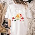 Be Nice To The Teacher Santa Is Watching School Christmas Women's Comfort Colors T-Shirt Back Print Ivory