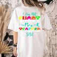 I Am Not Short I Am Pre-K Teacher Size Teacher For Men Women Kids Women's Comfort Colors T-Shirt Back Print Ivory