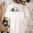 Nothing Beats Kindergarten Back To School Kids Teacher Women's Comfort Colors T-Shirt Back Print Ivory