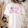 In October We Wear Pink Ballet Ghost Teacher Breast Cancer Women's Comfort Colors T-Shirt Back Print Ivory In October We Wear Pink Ballet Ghost Teacher Breast Cancer Women's Comfort Colors T-Shirt Back Print Ivory