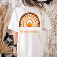 One Thankful Science Teacher Rainbow Boho Fall Thanksgiving Women's Comfort Colors T-Shirt Back Print Ivory One Thankful Science Teacher Rainbow Boho Fall Thanksgiving Women's Comfort Colors T-Shirt Back Print Ivory