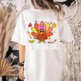 One Thankful Teacher Turkey Thanksgiving Teaching Women's Comfort Colors T-Shirt Back Print Ivory One Thankful Teacher Turkey Thanksgiving Teaching Women's Comfort Colors T-Shirt Back Print Ivory
