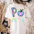 P Is For Pre-K Preschool Teacher Tie Dye Back To School Women's Comfort Colors T-Shirt Back Print Ivory P Is For Pre-K Preschool Teacher Tie Dye Back To School Women's Comfort Colors T-Shirt Back Print Ivory