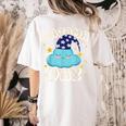 Pajama Day School Spirit Week Fun Cloud Teacher Student Women's Comfort Colors T-Shirt Back Print Ivory