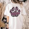 Panthers Paw Print Leopard Maroon Panther Pride Teacher Women's Comfort Colors T-Shirt Back Print Ivory Panthers Paw Print Leopard Maroon Panther Pride Teacher Women's Comfort Colors T-Shirt Back Print Ivory