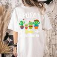 PARA Crew School Cactus Team PARA Teacher Squad For Men Women Kids Women's Comfort Colors T-Shirt Back Print Ivory