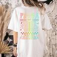 Para Tour Paraprofessional Squad Rock Teacher Back To School Women's Comfort Colors T-Shirt Back Print Ivory