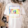 Paraprofessional Straight Outta Energy Teacher Life For Men Women Women's Comfort Colors T-Shirt Back Print Ivory