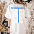 PE Physical Education Teacher For PE Teacher Women's Comfort Colors T-Shirt Back Print Ivory PE Physical Education Teacher For PE Teacher Women's Comfort Colors T-Shirt Back Print Ivory
